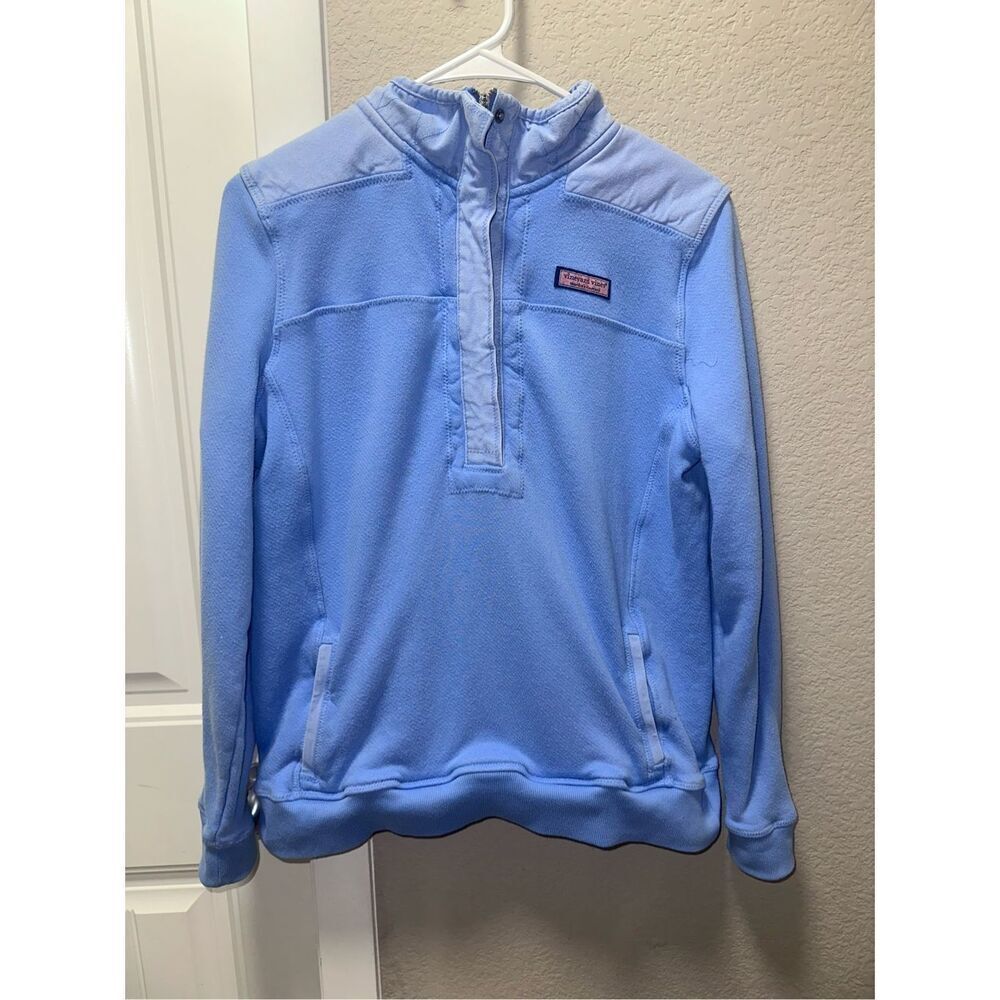 Vineyard Vines Blue 1/4 Zip Dockside Pullover